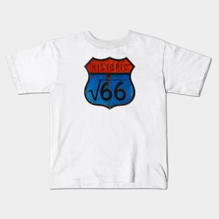 Historic Square Root of 66 Route Kids T-Shirt